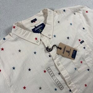 Chubbies Resort Weave Friday Shirt Mens 2XL White The All Star No Stripes Travel